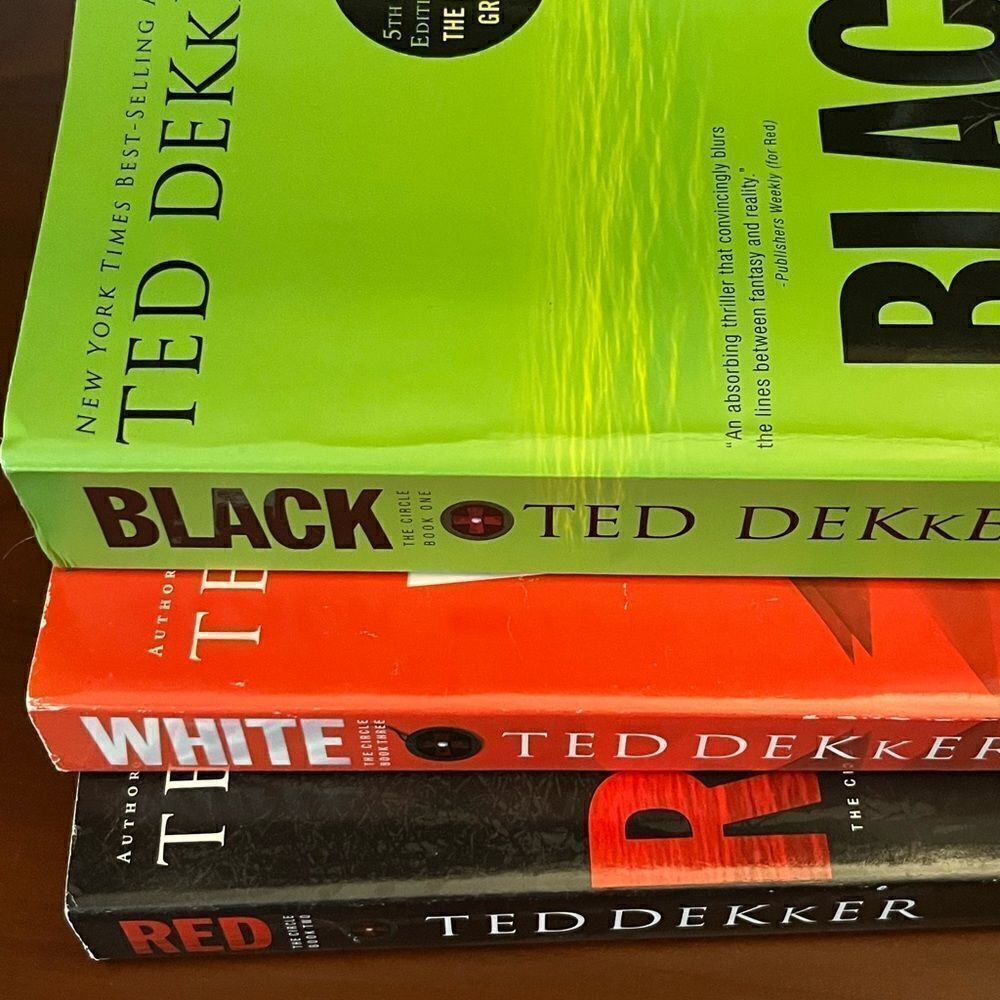 Ted Dekker Black, White, Red Trilogy-  Set of 3 Paperback books